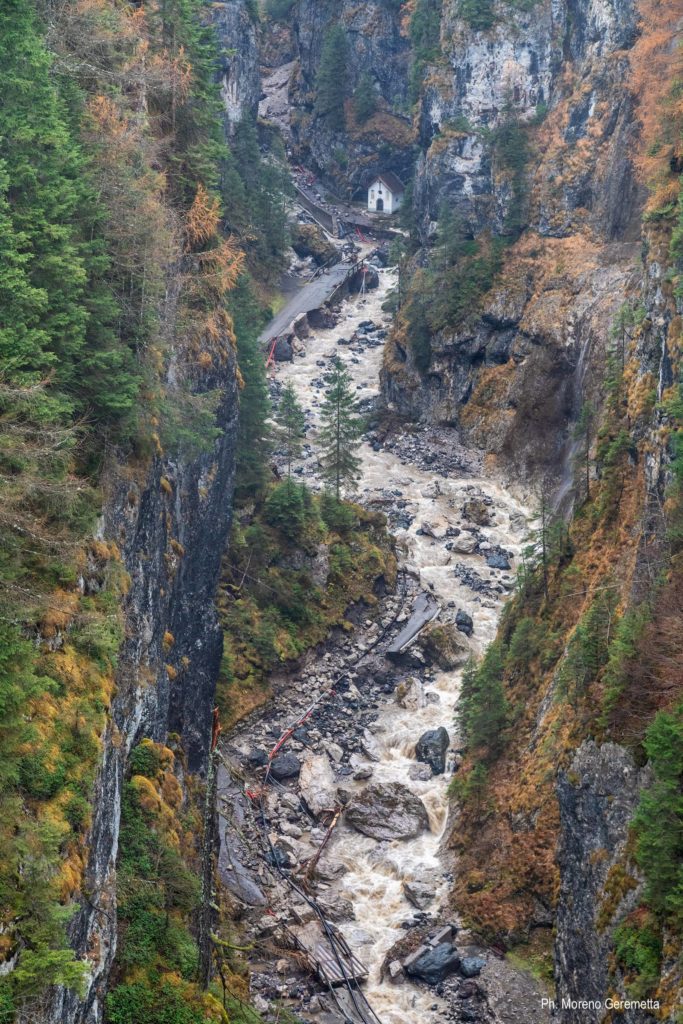 Serrai di Sottoguda dopo il disastro dell'alluvione - foto di Moreno Geremetta