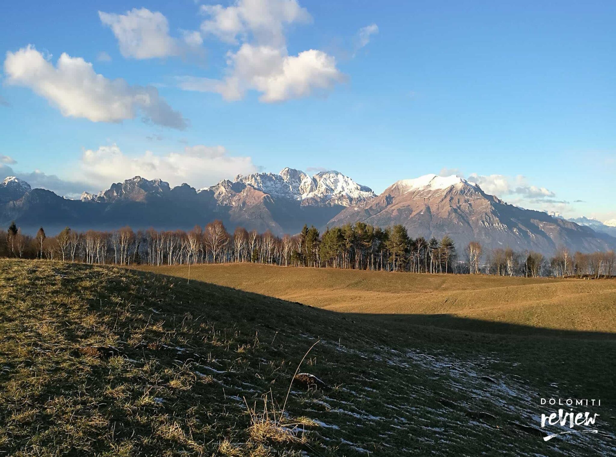 Anello di Modolo - panorama sul Serva e le Dolomiti