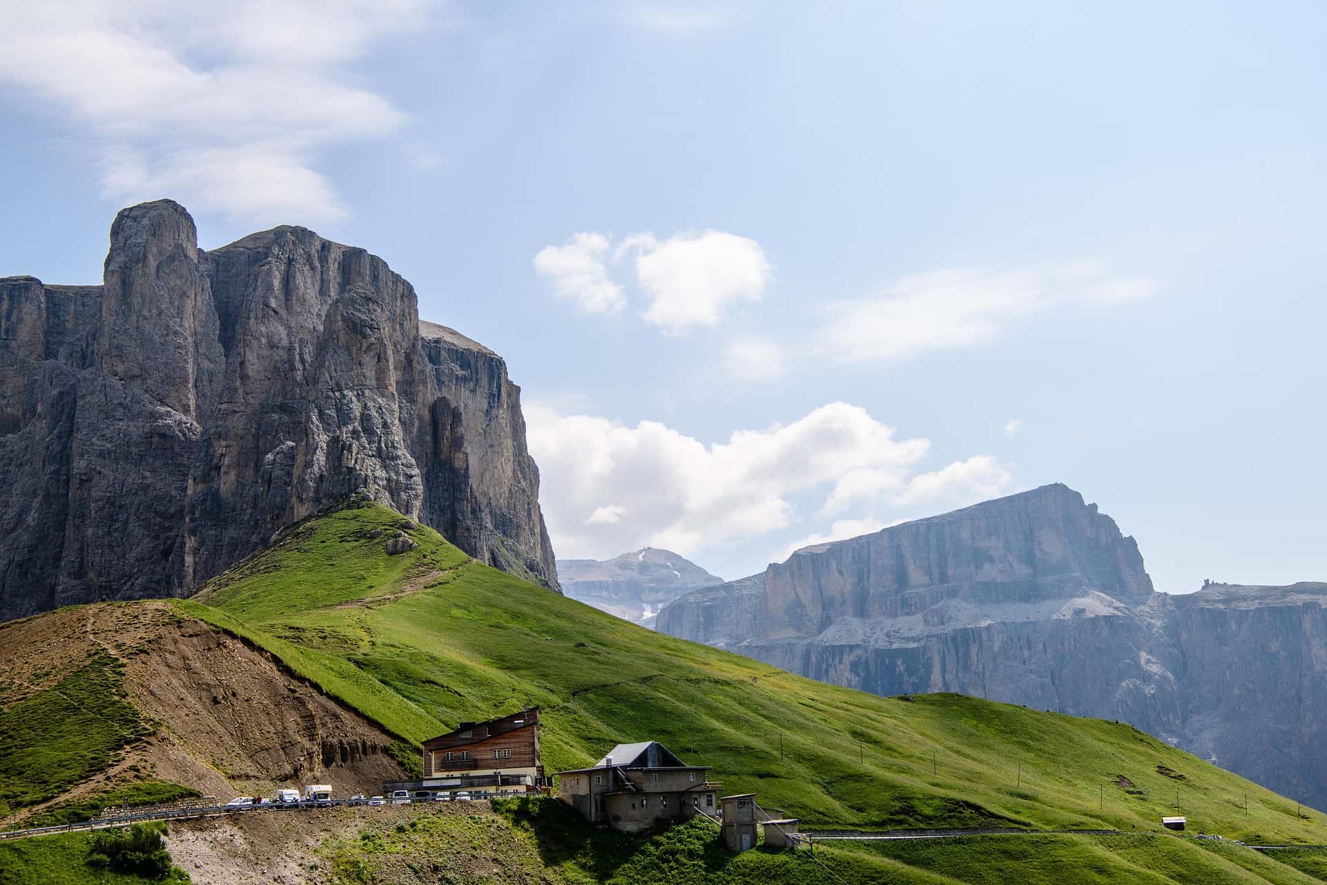Passo Sella - Torri del Sella e Marmolada